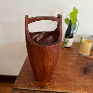 Mid Century Teak Ice Bucket by Jens Quistgaard for Dansk, Denmark